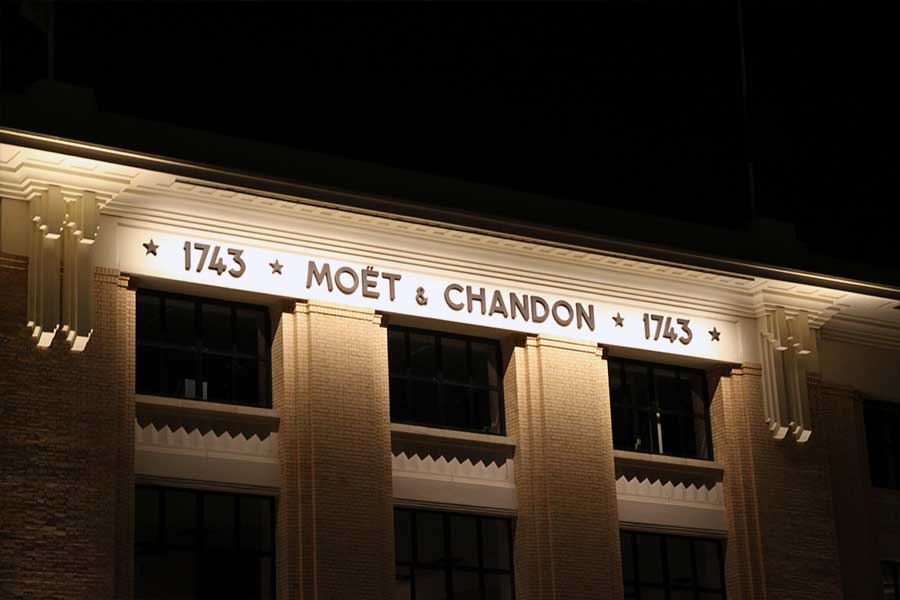 La maison Moet & Chandon sur l'avenue de Champagne